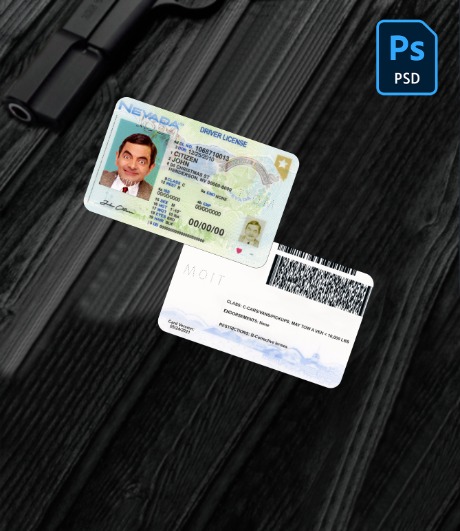 USA Nevada driving license 2021-present PSD
